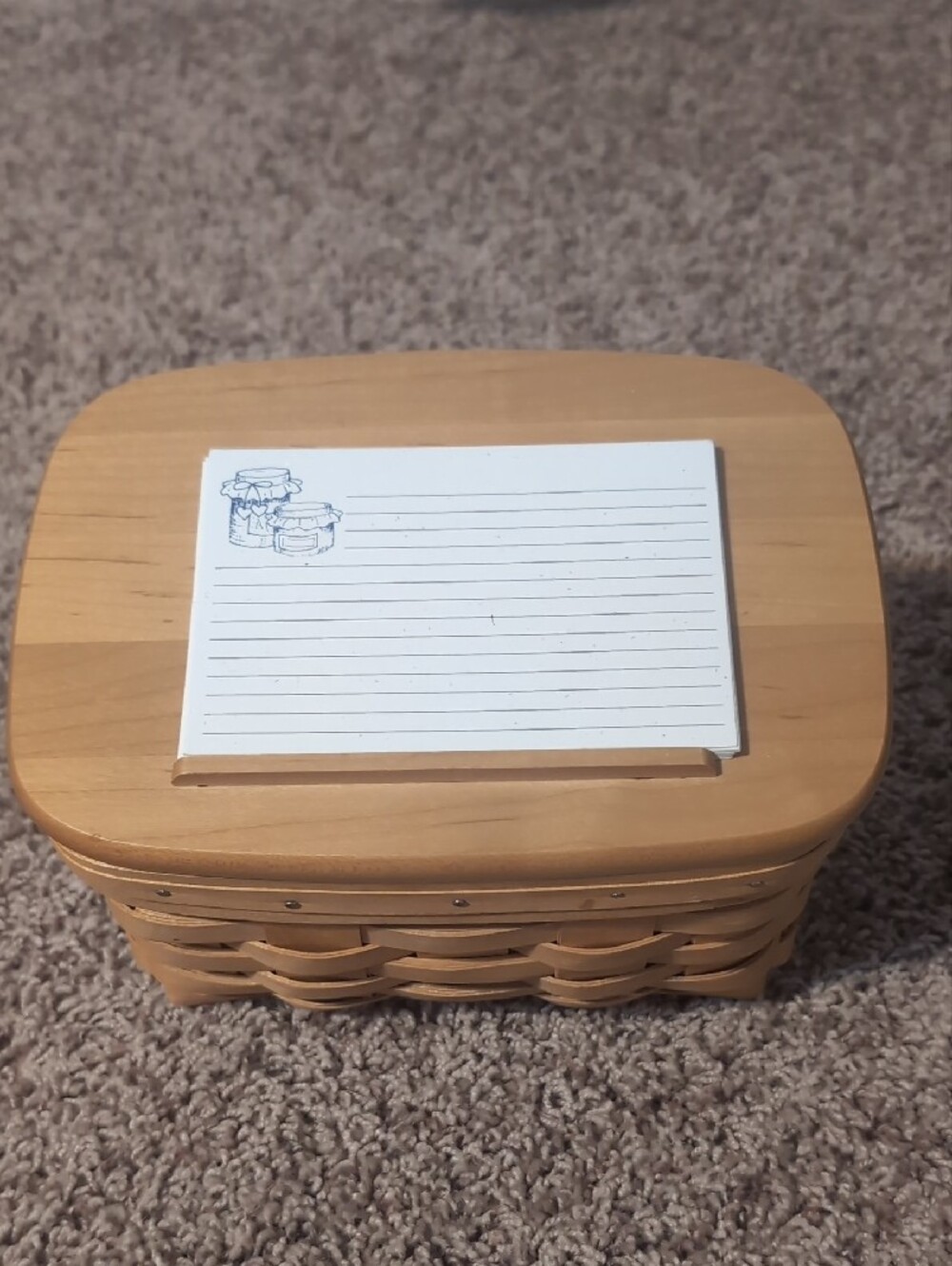 Longaberger Recipe Basket Vintage - Picture 11 of 12